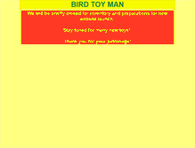 Tablet Screenshot of birdtoyman.com